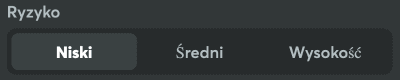 Wybierz poziom ryzyka